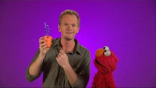 celebrity, Neil Patrick Harris, Elmo, the Word on the Street curly, Sesame Street Episode 4413 Big Bird's Nest Sale season 44