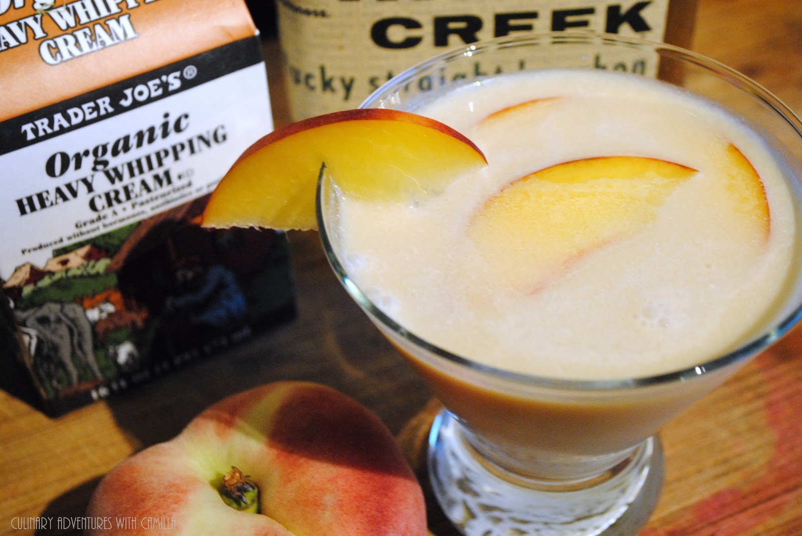 Peaches and Cream Cocktail FantasticalFoodFight