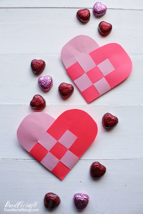 How to Make a Woven Paper Heart Basket for Valentine's Day