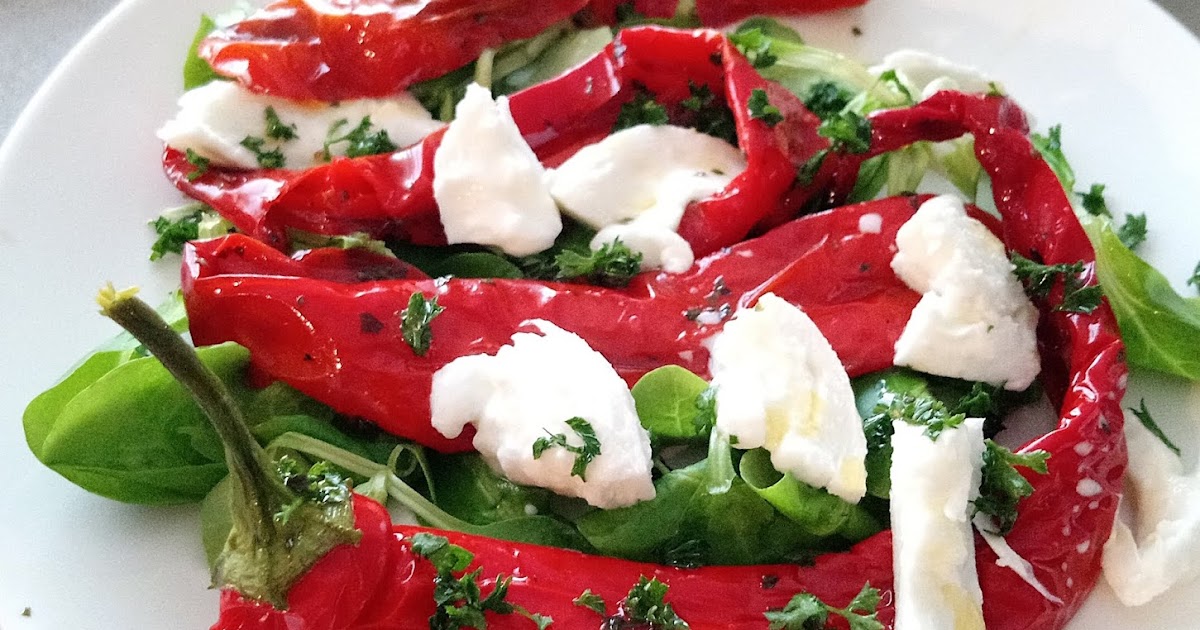 Dey cuisine: Poivrons marinés à la mozzarella - Ottolenghi