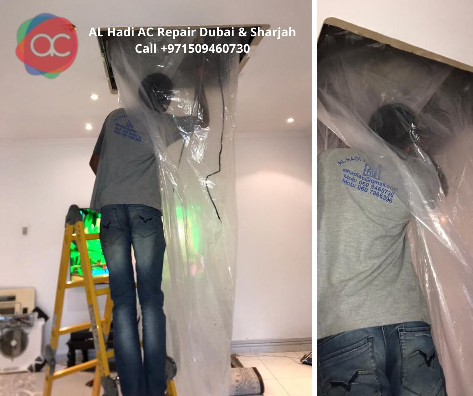 Ac cleaning and service of Evaporator Coil of your ac in Dubai & Sharjah
