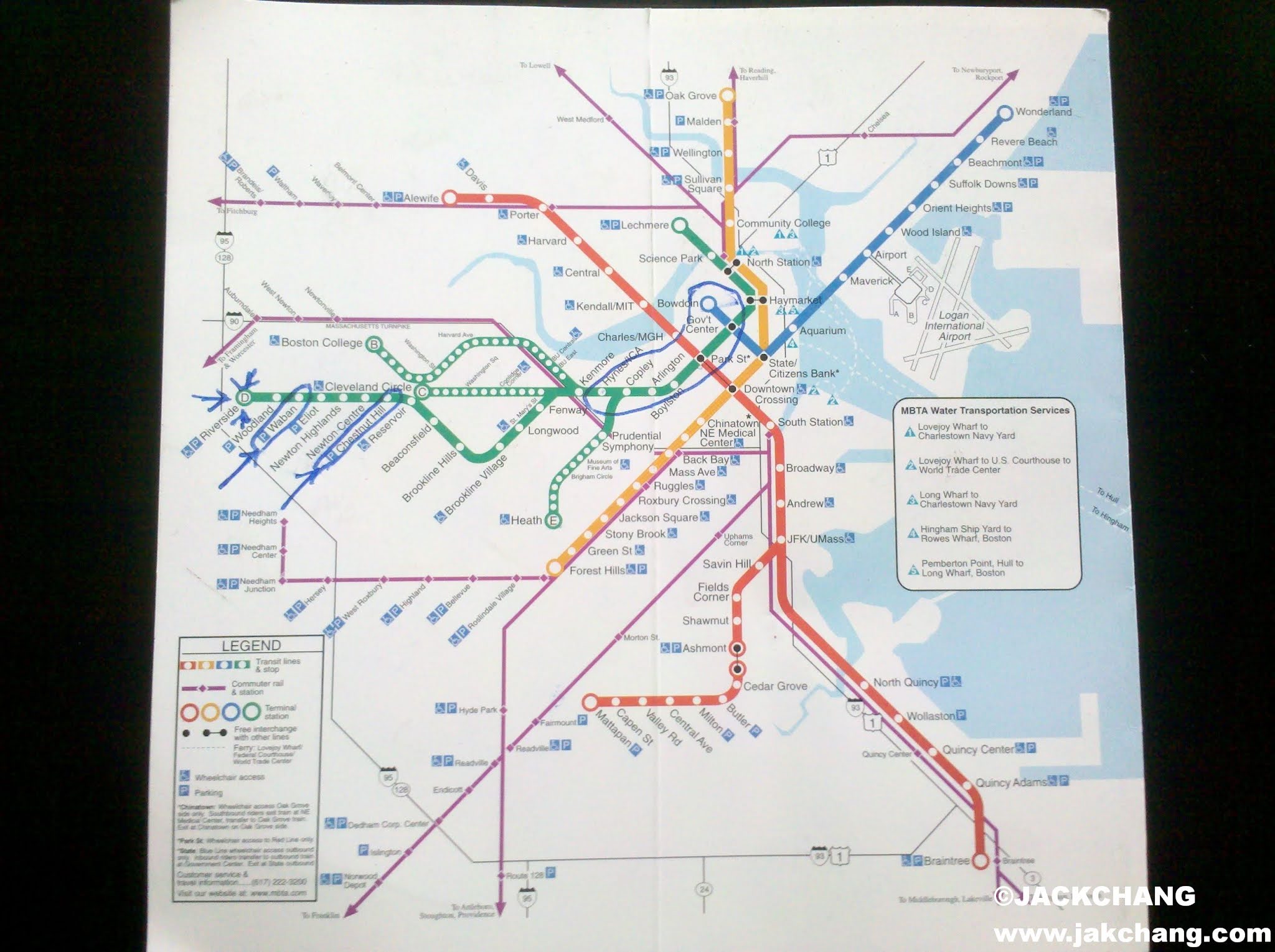 Boston Mbta Subway Track Map Complete And Geographica - vrogue.co
