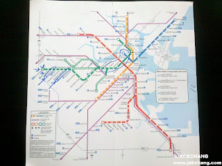 Boston MBTA subway traffic map