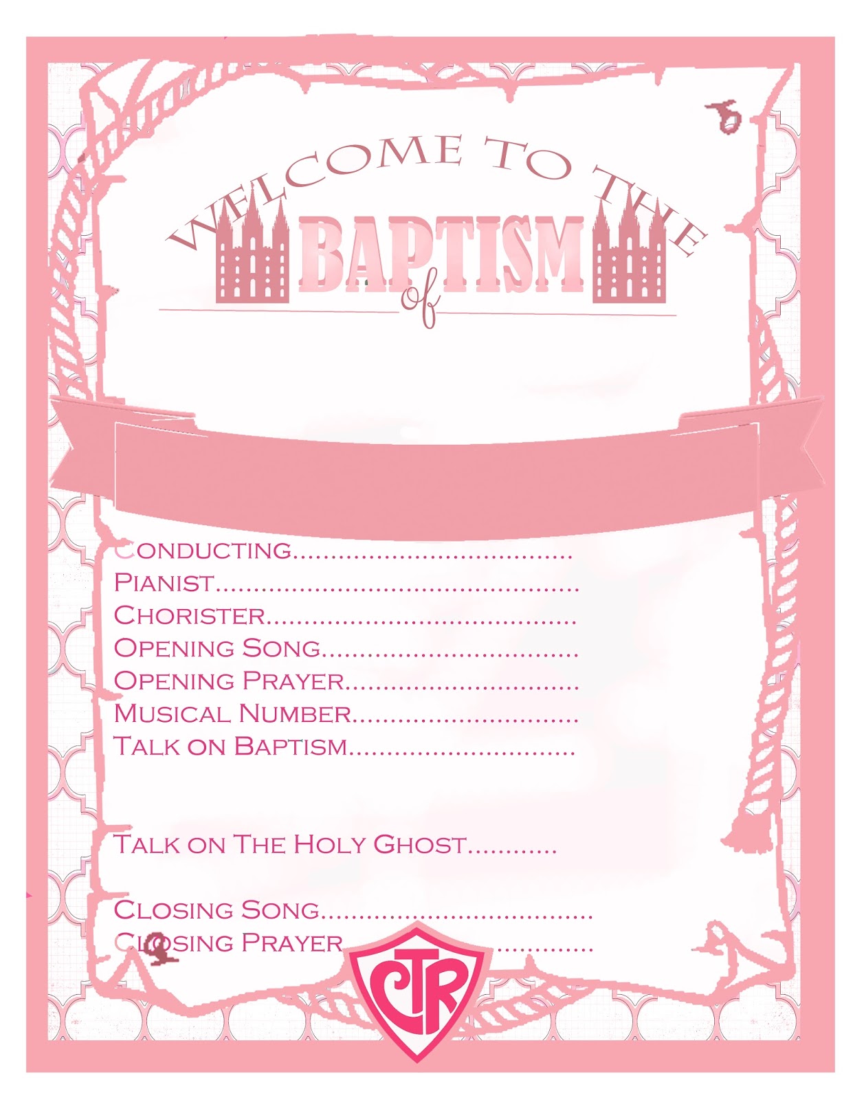 I Do On A Dime LDS Baptism Party