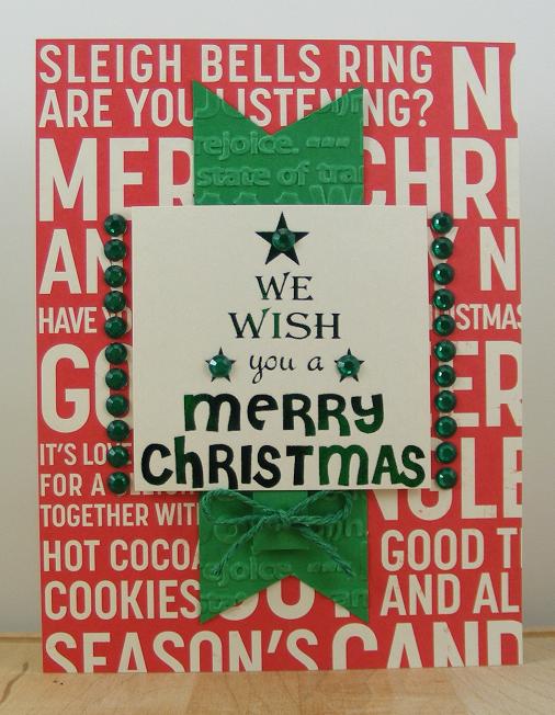 Vintage christmas image Bev's Creative Path: Foiled Text Christmas Card