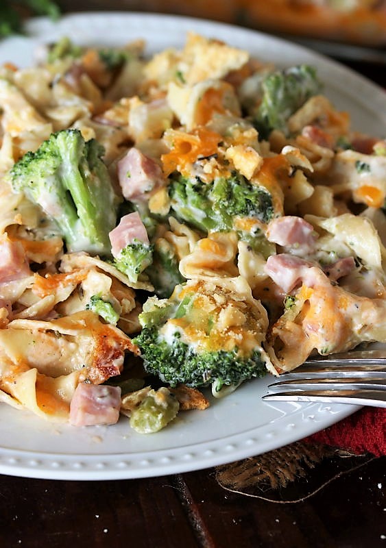 Cheesy Ham & Broccoli Casserole The Kitchen is My Playground