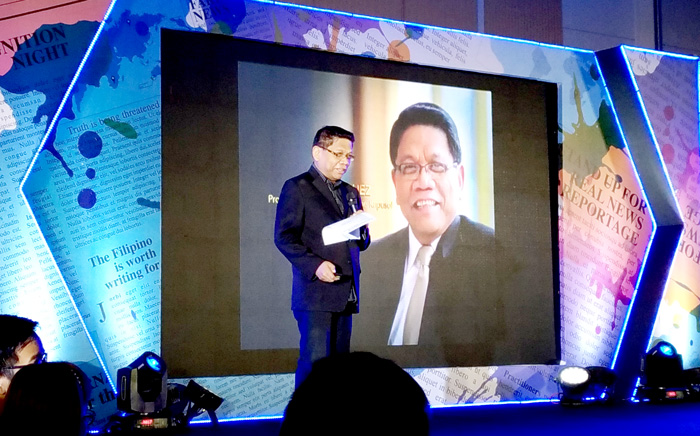 Mr. Mike Enriquez at Globe Media Excellence Awards (GMEA 2017) Recognition Night 