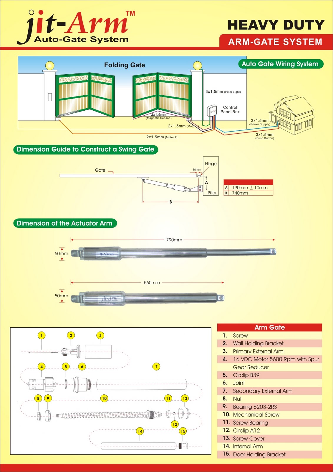 Low Iron Works Heavy Duty Auto Gate System