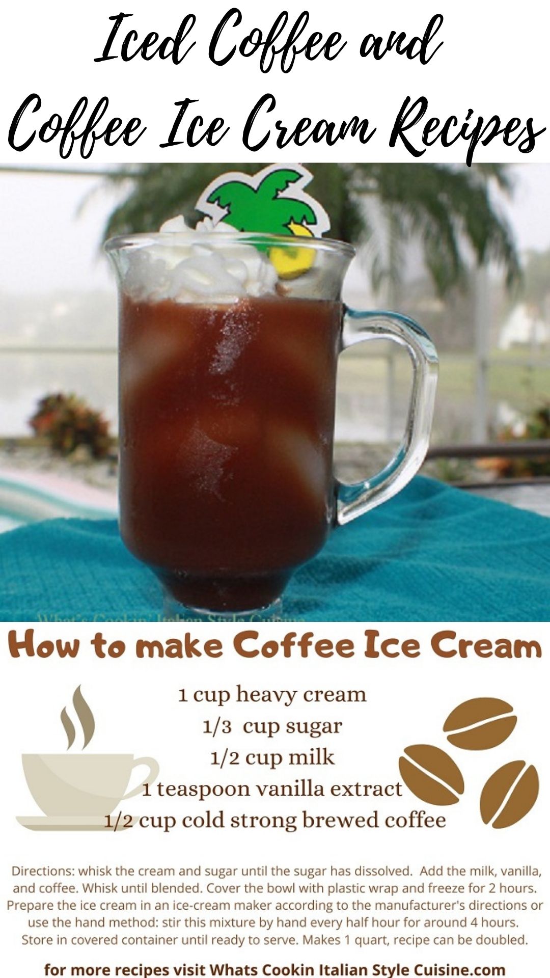 Iced Coffee and Coffee Ice Cream Recipes What's Cookin' Italian Style