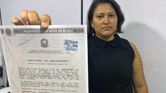mae ganha justica registrar filho natimorto