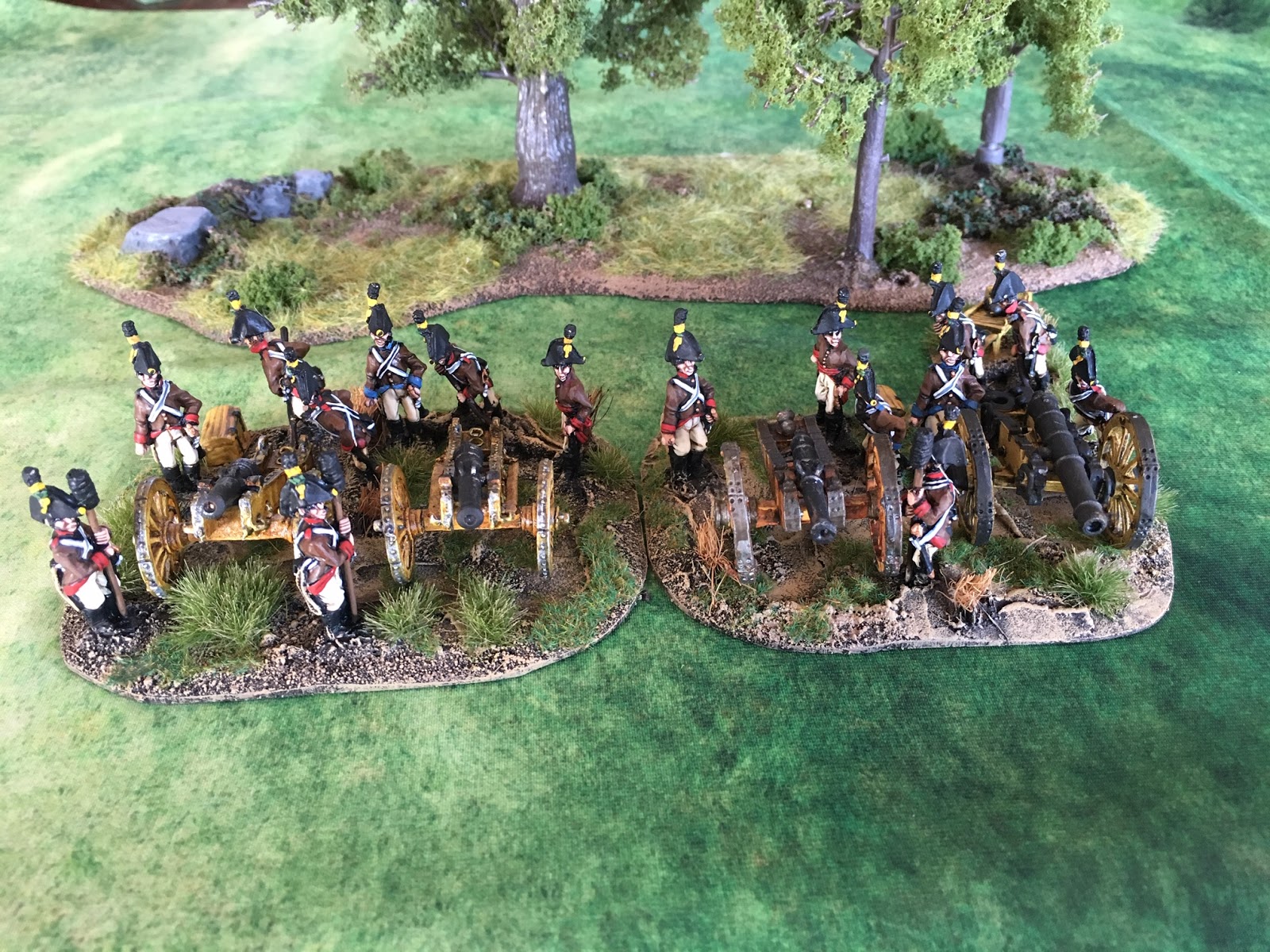 With Pyjamas through a whiff of grapeshot! Artillery complete and a