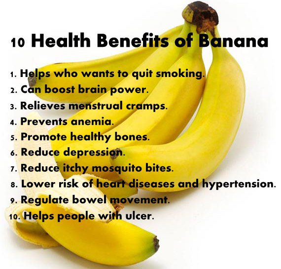 10 HEALTH BENEFITS OF BANANA