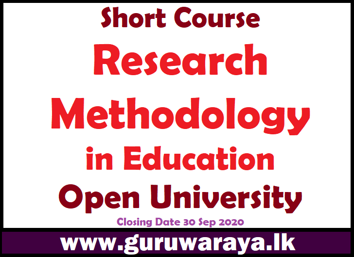 Short Course : Research Methodology in Education