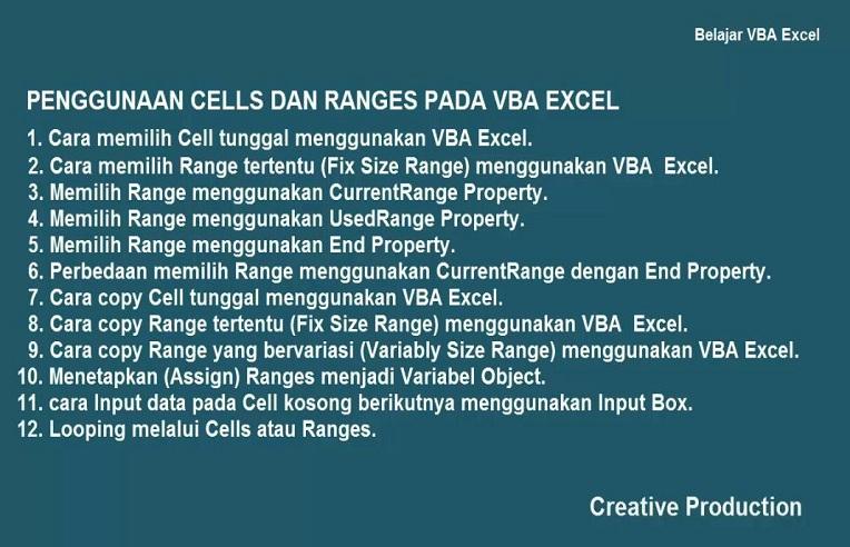 BELAJAR EXCEL