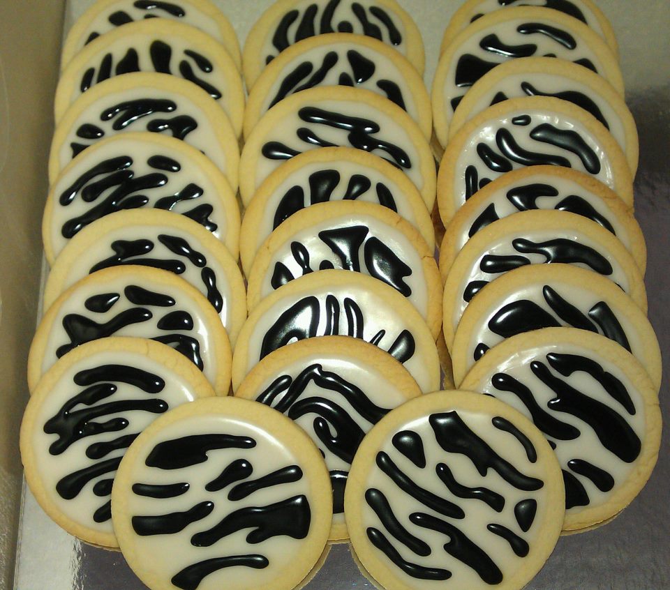 PhatSnax Zebra striped sugar cookies Yummylicious!