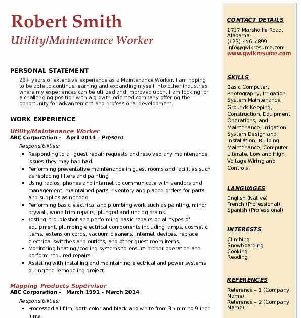 Maintenance Worker Resumes Collage - Maintenance Worker Resume Samples Qwikresume 
