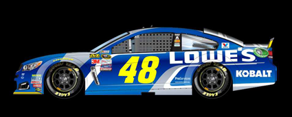 Jimmie Johnson will drive the No. 48 Lowe's Chevrolet.  #nascar