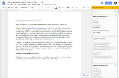 Traitement de texte en ligne Google Docs