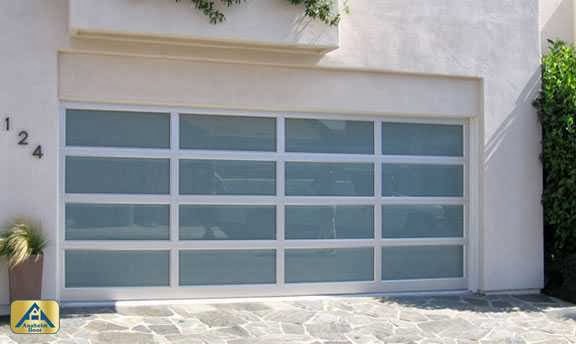 modern glass garage door design
