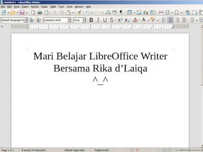 tampilan LibreOffice Writer
