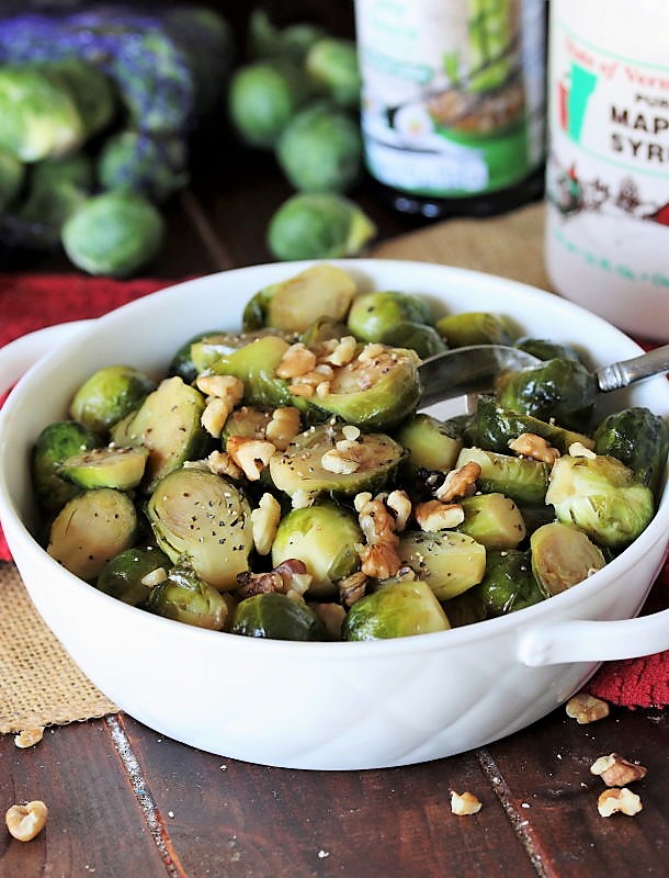 MapleGlazed Brussels Sprouts The Kitchen is My Playground