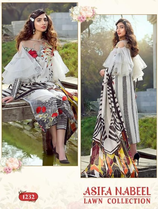 Shree Fab asifa Nabeel Lawn Collection Pakistani Suits