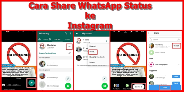 Cara Share WhatsApp Status ke Instagram Cara Share WhatsApp Status ke Instagram