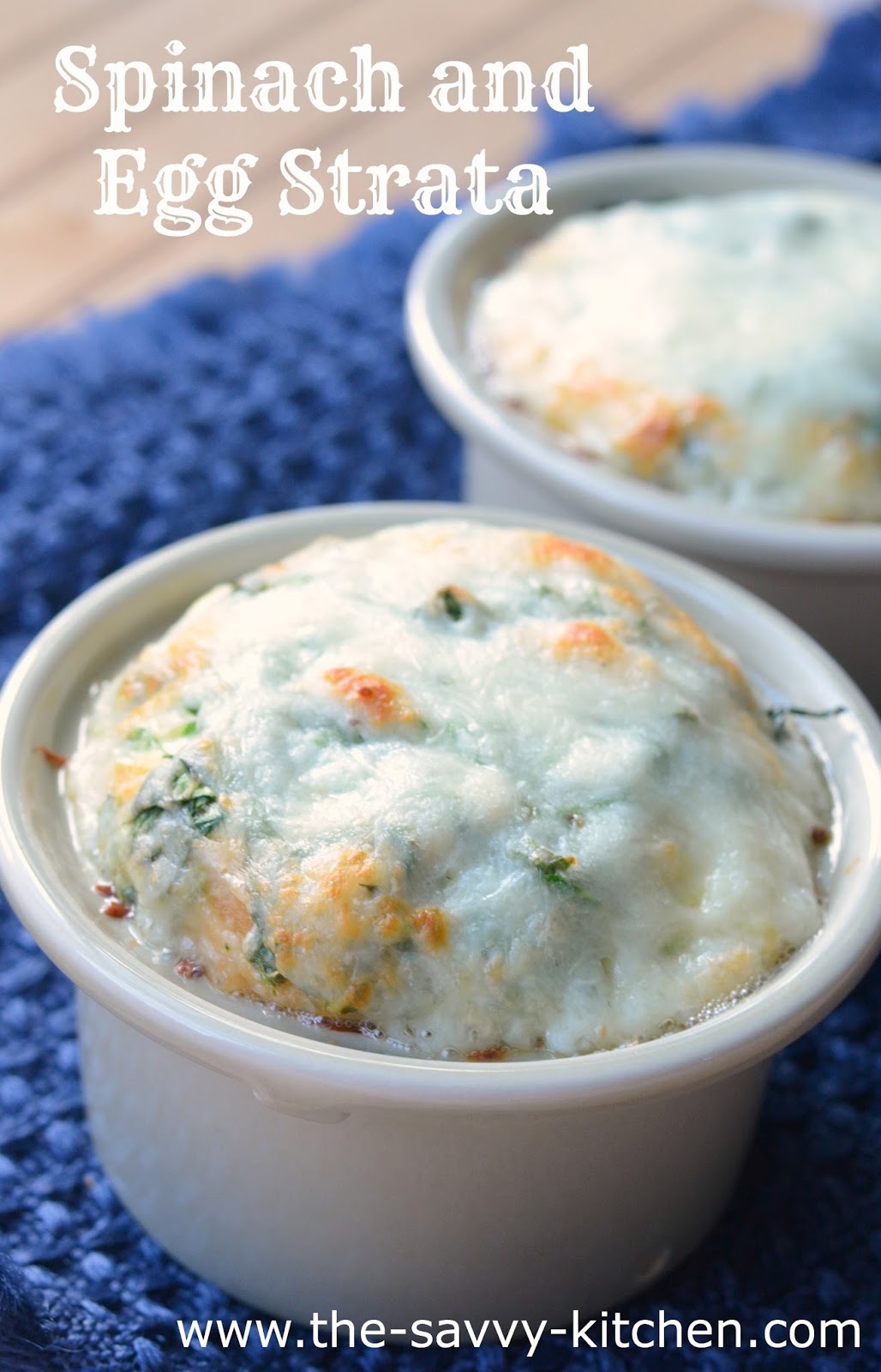 The Savvy Kitchen Spinach and Egg Strata