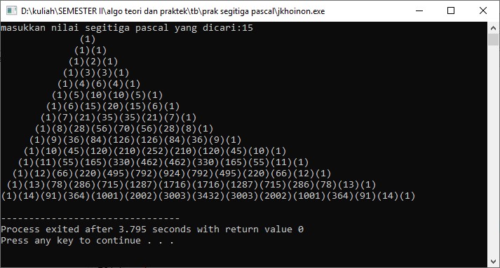 program segitiga pascal DEV C++ ~ Artikel