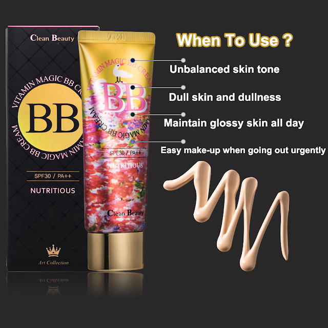 CB Cream Vitamin Magic BB Blemish Balm Nutritious Eco Friendly Moisturizing Skin Protection