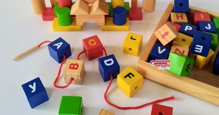 Balok Alfabet Mainan Anak TK - SEBUTIK EDUTOYS