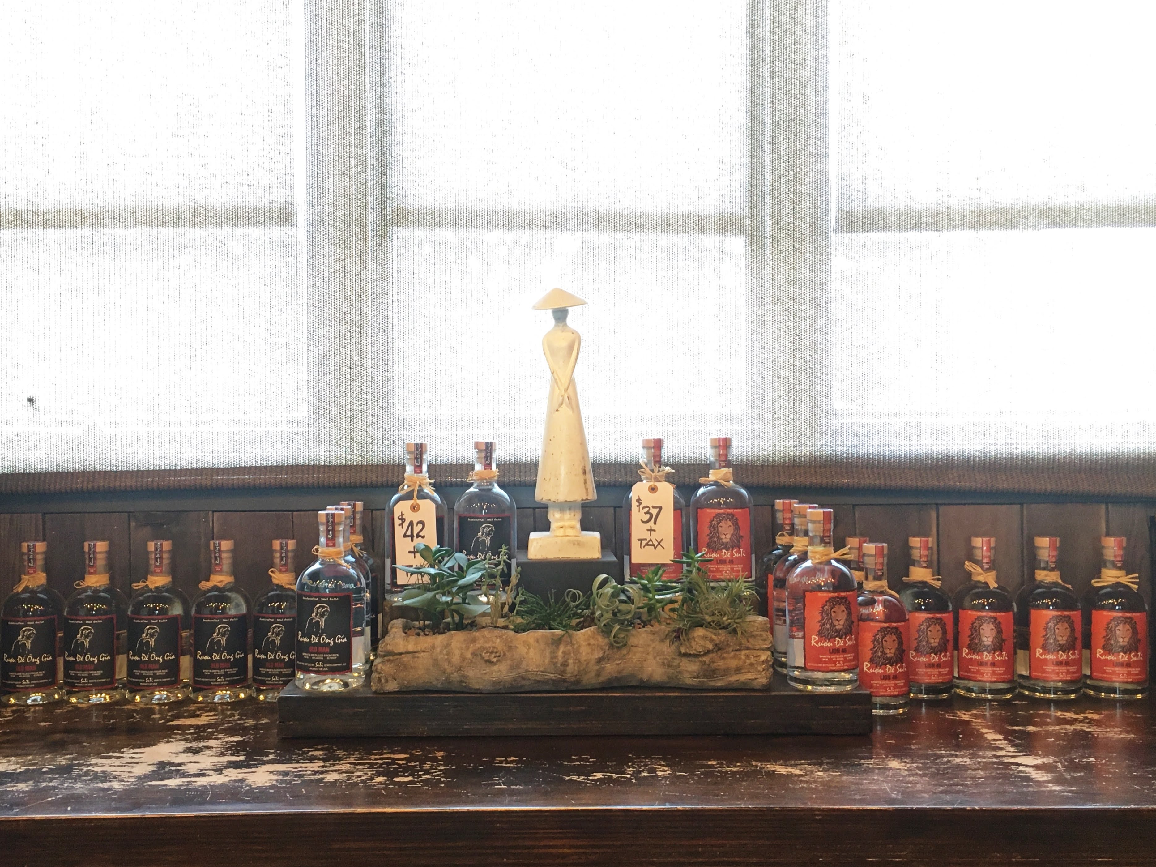 Rượu đế, or Traditional Vietnamese Rice Liquor, at SuTi Distillery, Kennedale, Texas