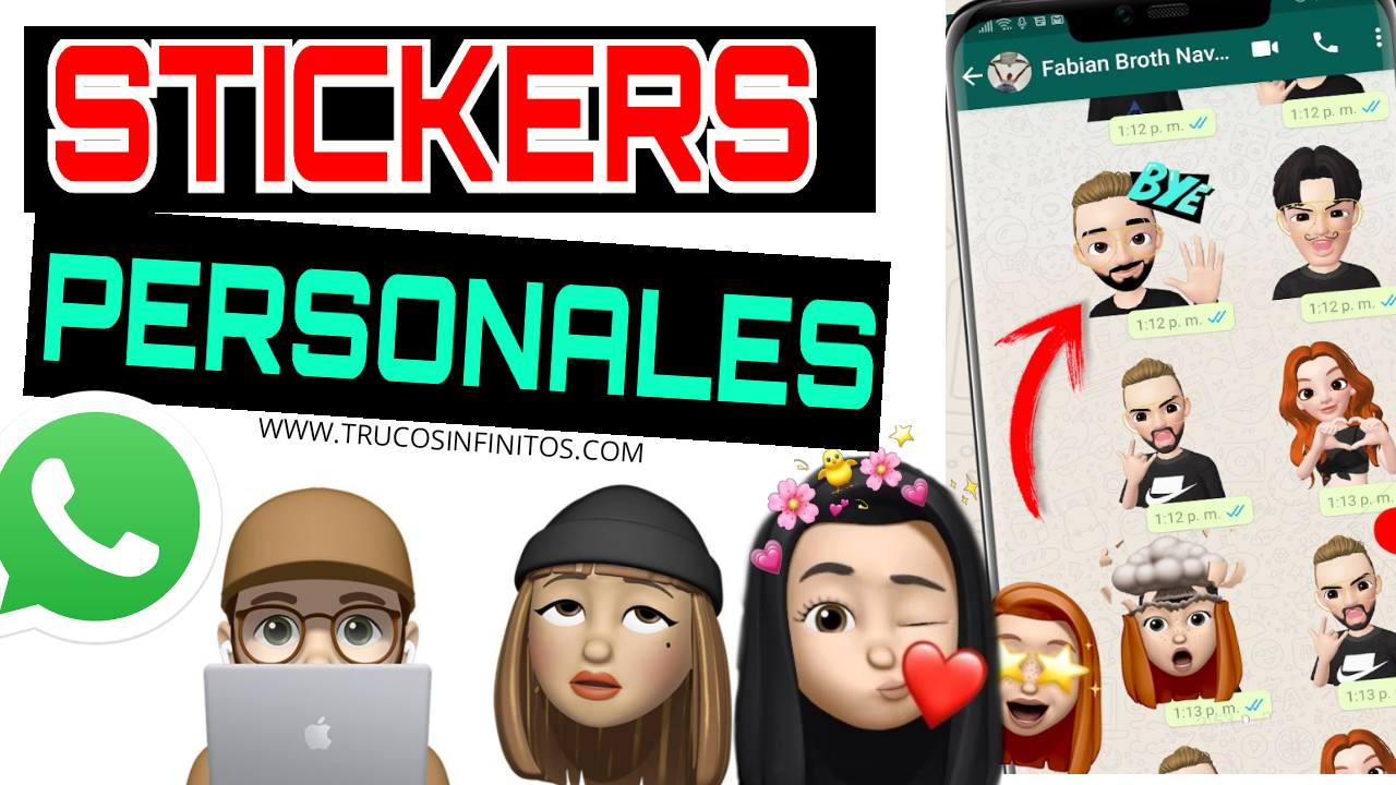 CREA TUS PROPIOS STICKERS PERSONALES PARA WHATSAPP TRUCOS INFINITOS