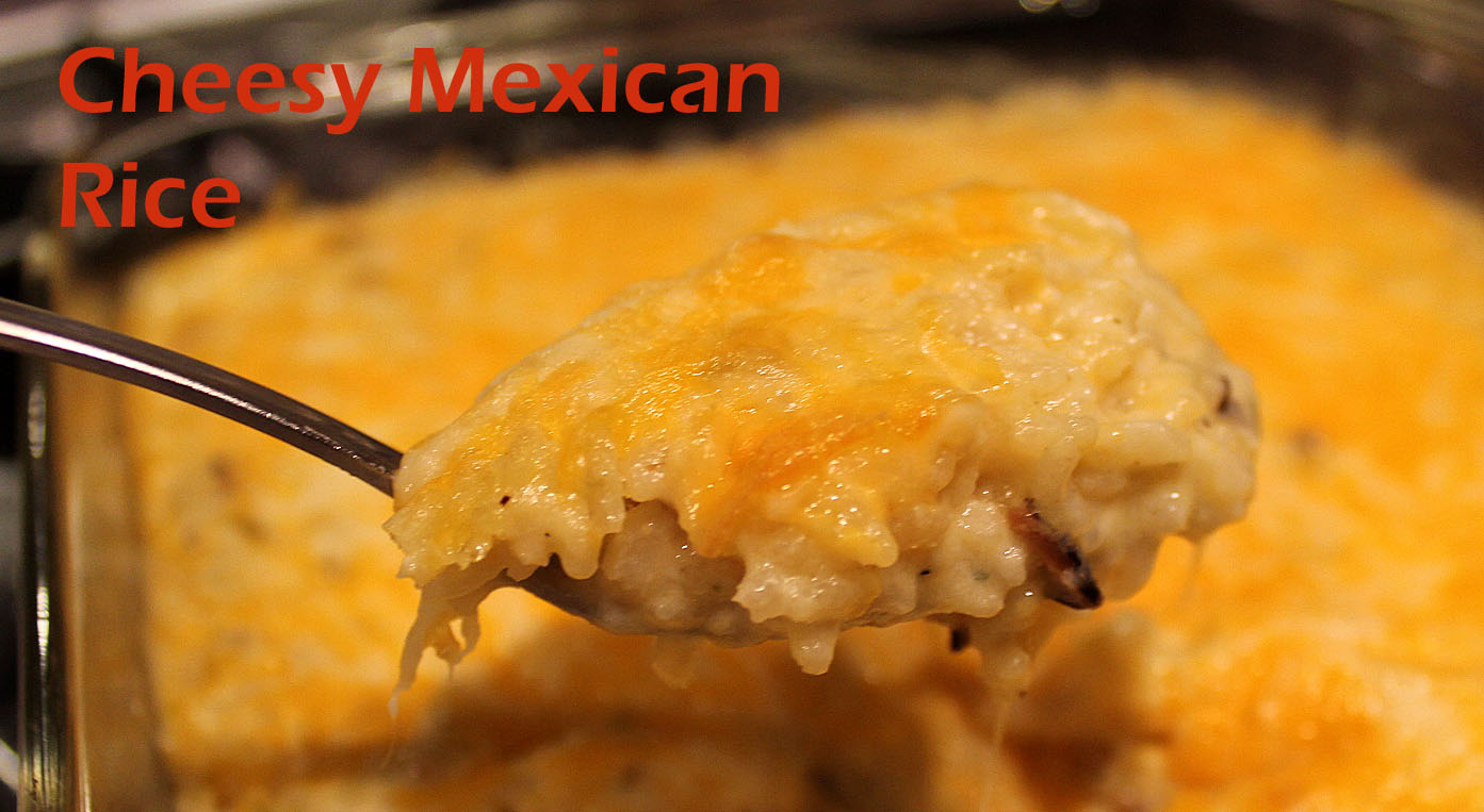 Imitation by Design Cheesy Mexican Rice