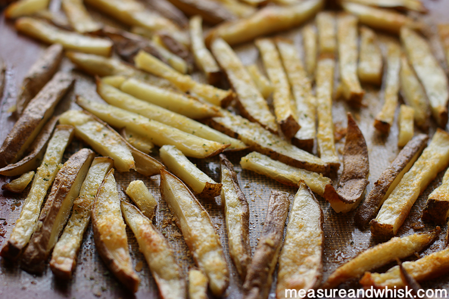 Baked "Parmesan" French Fries Measure & Whisk Real food cooking with