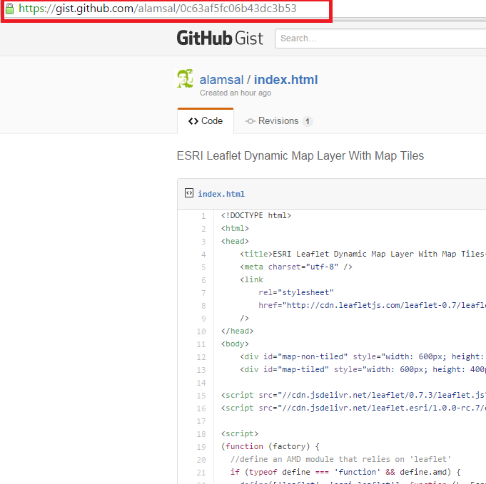 How to display HTML5 applications from Github Gist to