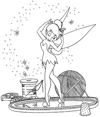 Cartoons Coloring Pages: Tinkerbell Coloring Pages