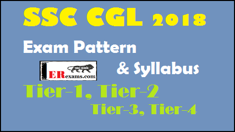 SSC CGL SYLLABUS, SSC CGL PATTERN 2018