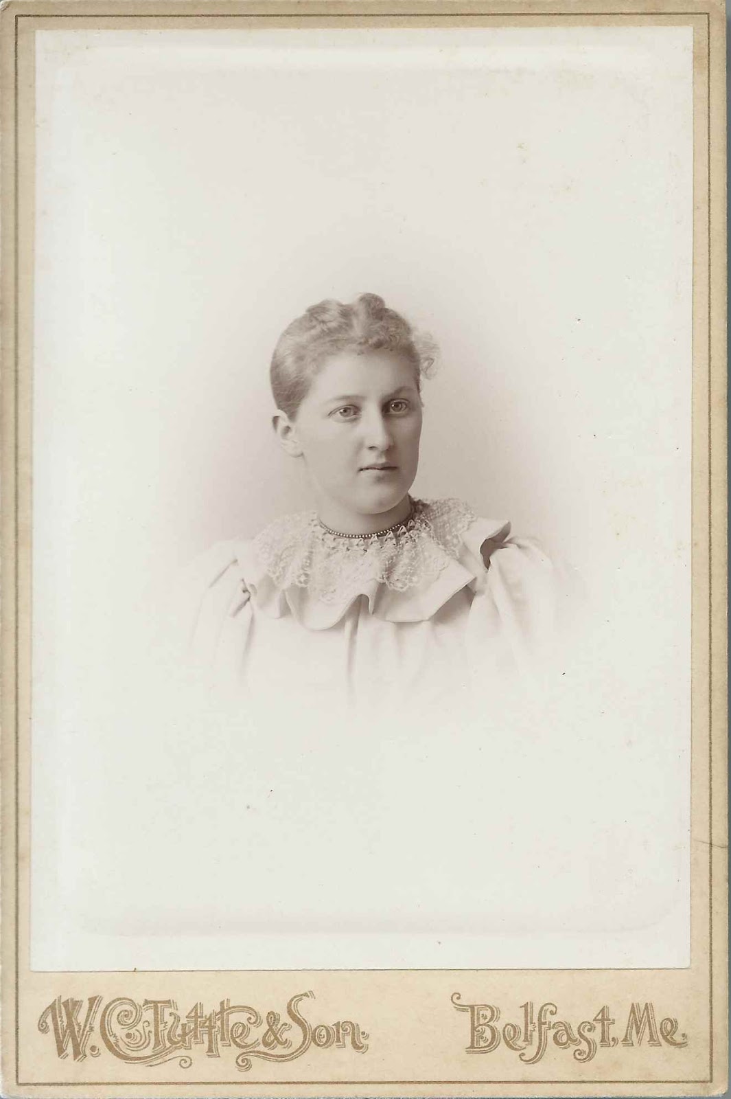 Heirlooms Reunited c1894 Photograph, Possibly Graduation Photograph, of Effie Sargent of