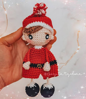 PATRON GRATIS MUÑECO NAVIDAD AMIGURUMI 44558