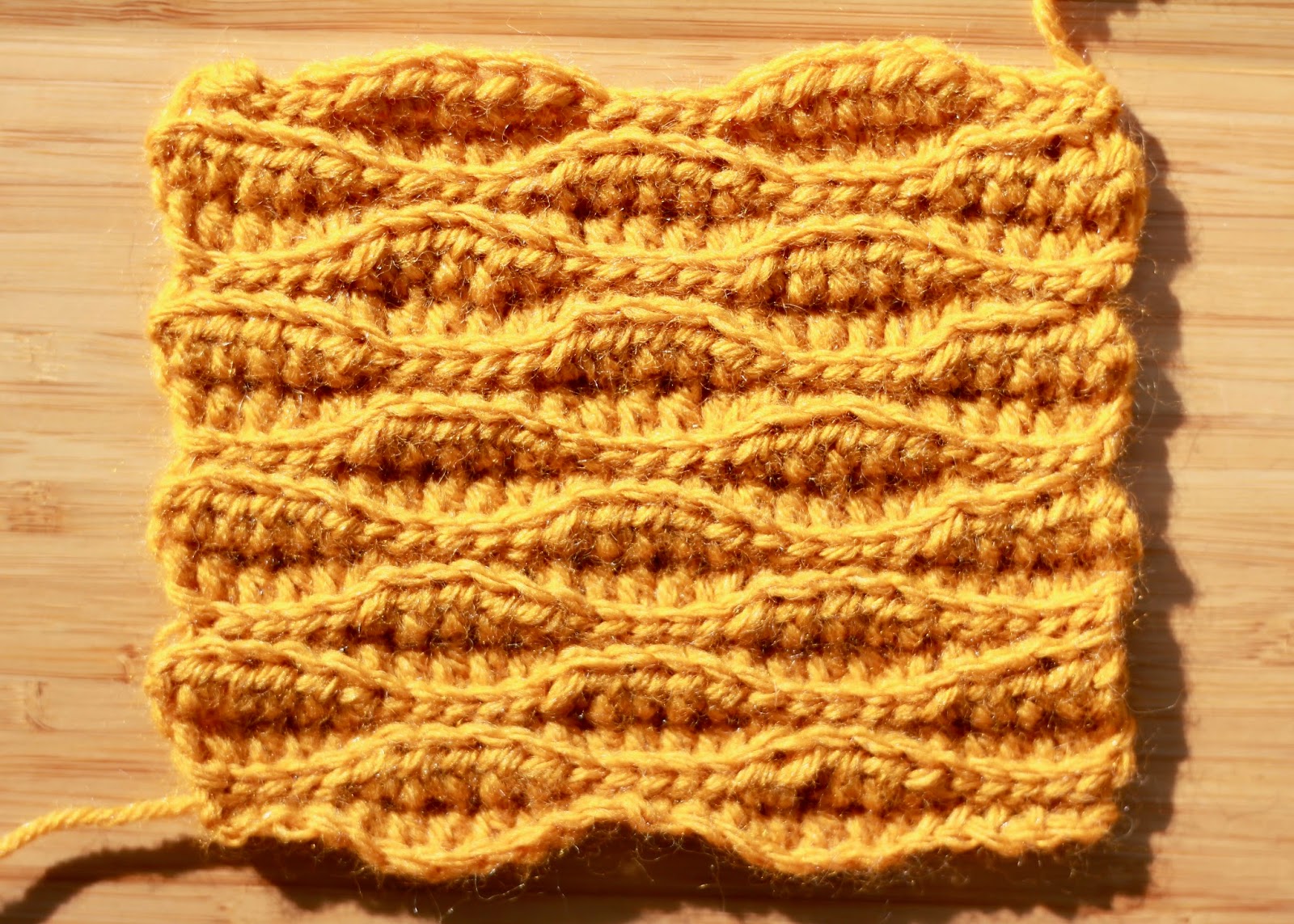 Grow, Knead, Pickle, & Sew: Textured Wave Stitch - Crochet Tutorial