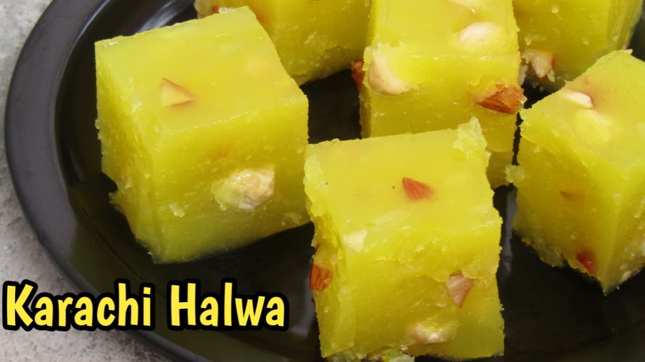 Bombay Karachi Halwa Recipe How To Make Corn Flour Halwa