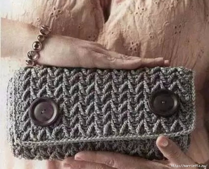 Bolsa Clutch crochê