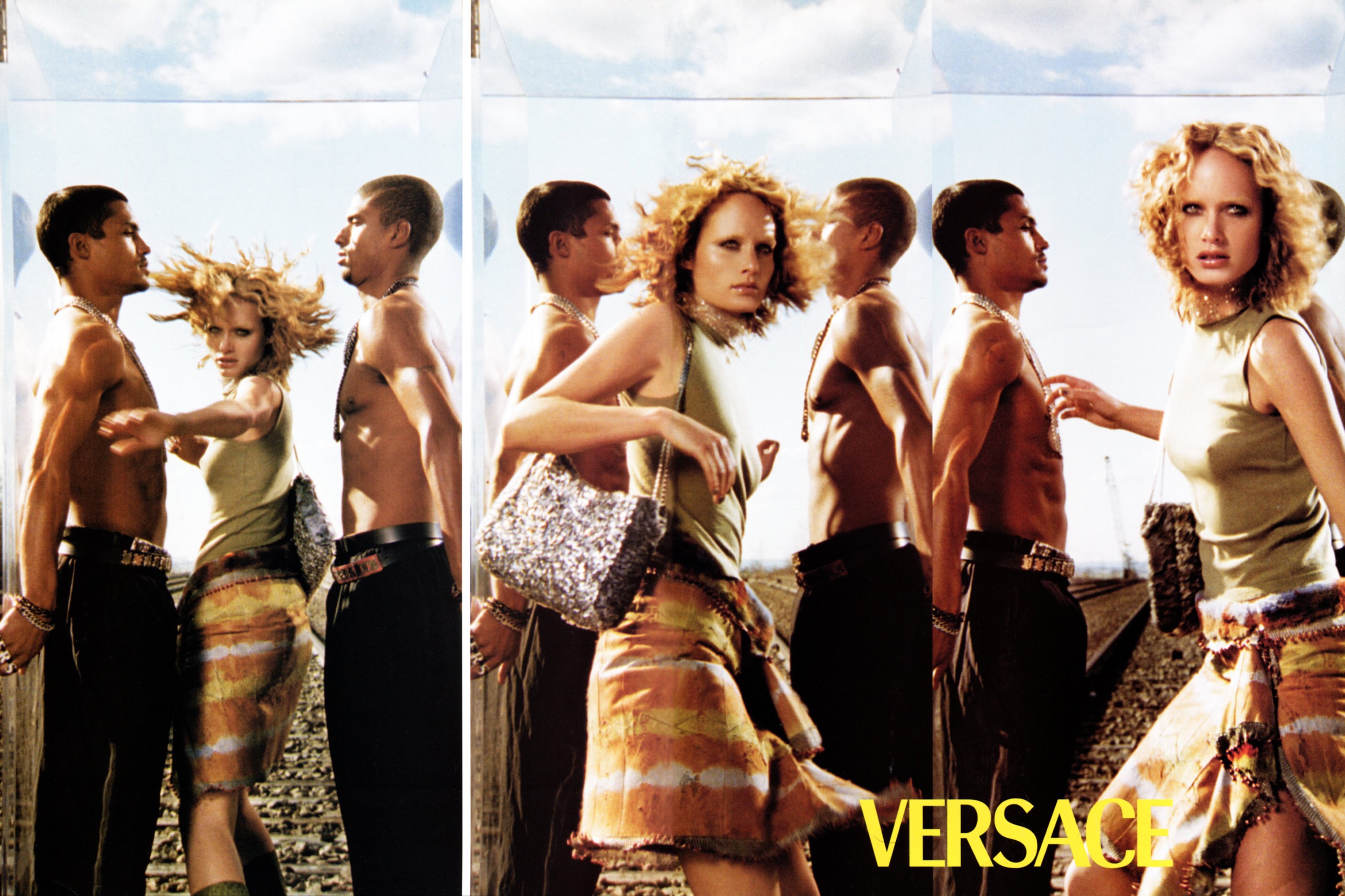 Carmen Kass for Versace fall winter 2005