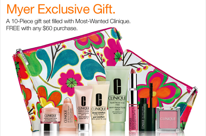 Sydney Gift With Purchase Clinique Myer Gift with Purchase