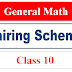 10th class general math pairing scheme 2022