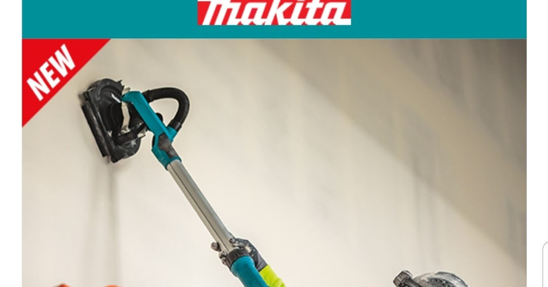 Tool Review Zone Makita tools release all new Cordless Drywall Sander (Full Press Release Here)