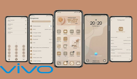 Tema Vivo: iOS 14 Aesthetic Tembus Aplikasi