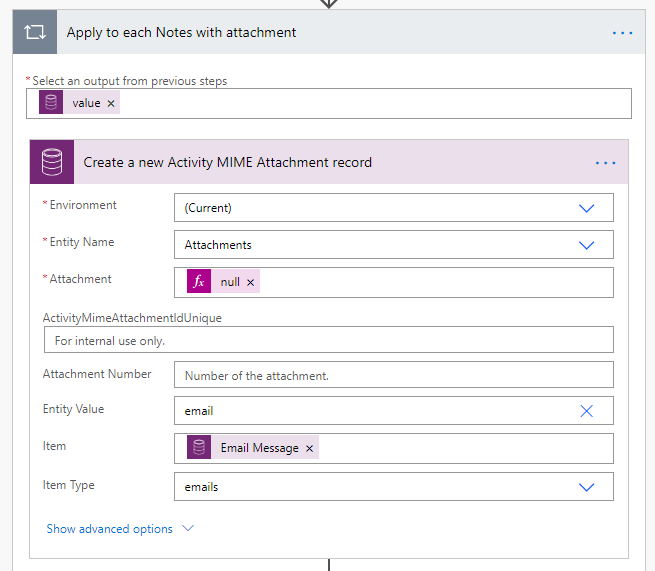 5. Create an empty Attachment record