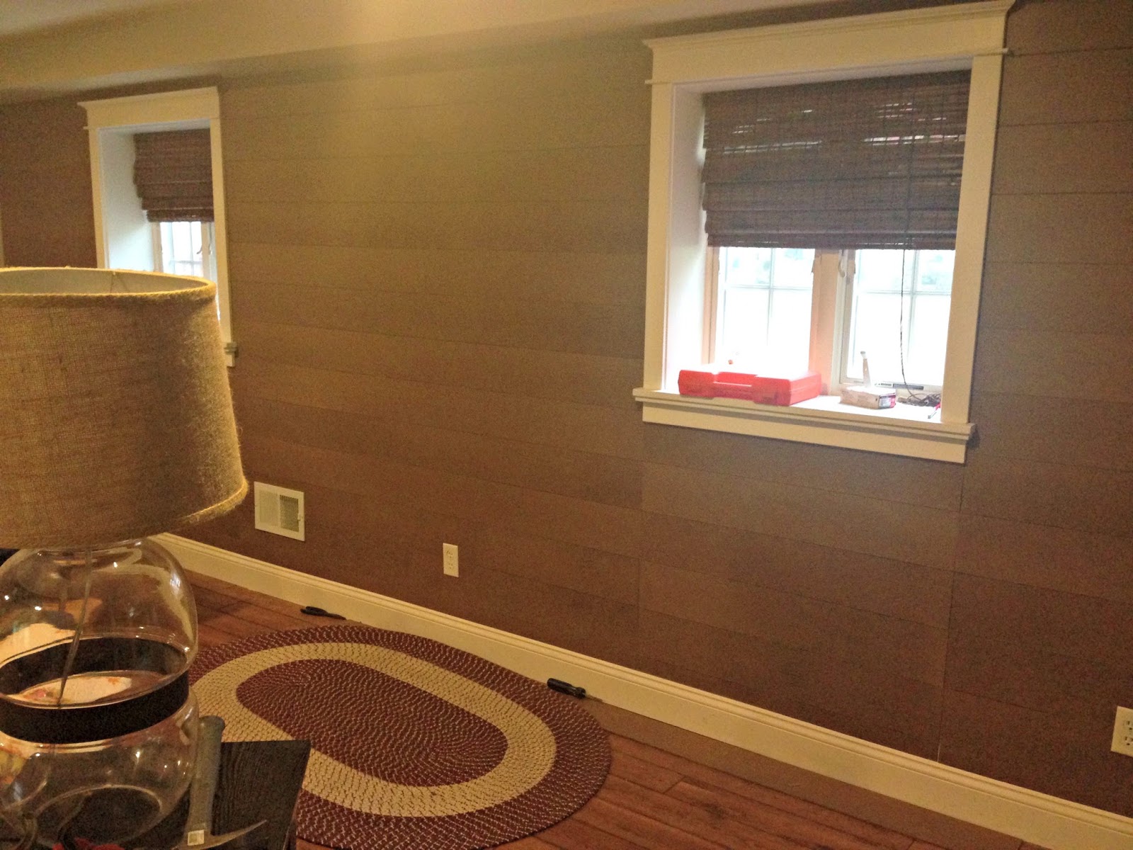 Golden Boye Wall Planking Tutorial Home Depot Hardboard Paneling Used As Wall Planking Goldenboysandme Com